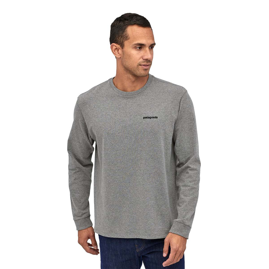Patagonia Long-Sleeved Fitz Roy Trout Responsibili-Tee-Mens