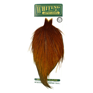 Whiting Hebert Miner Dry Fly Hackle Cape - Medium Brown