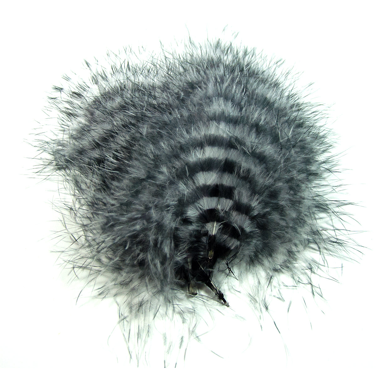 Montana Fly Company Barred Marabou - White/Black