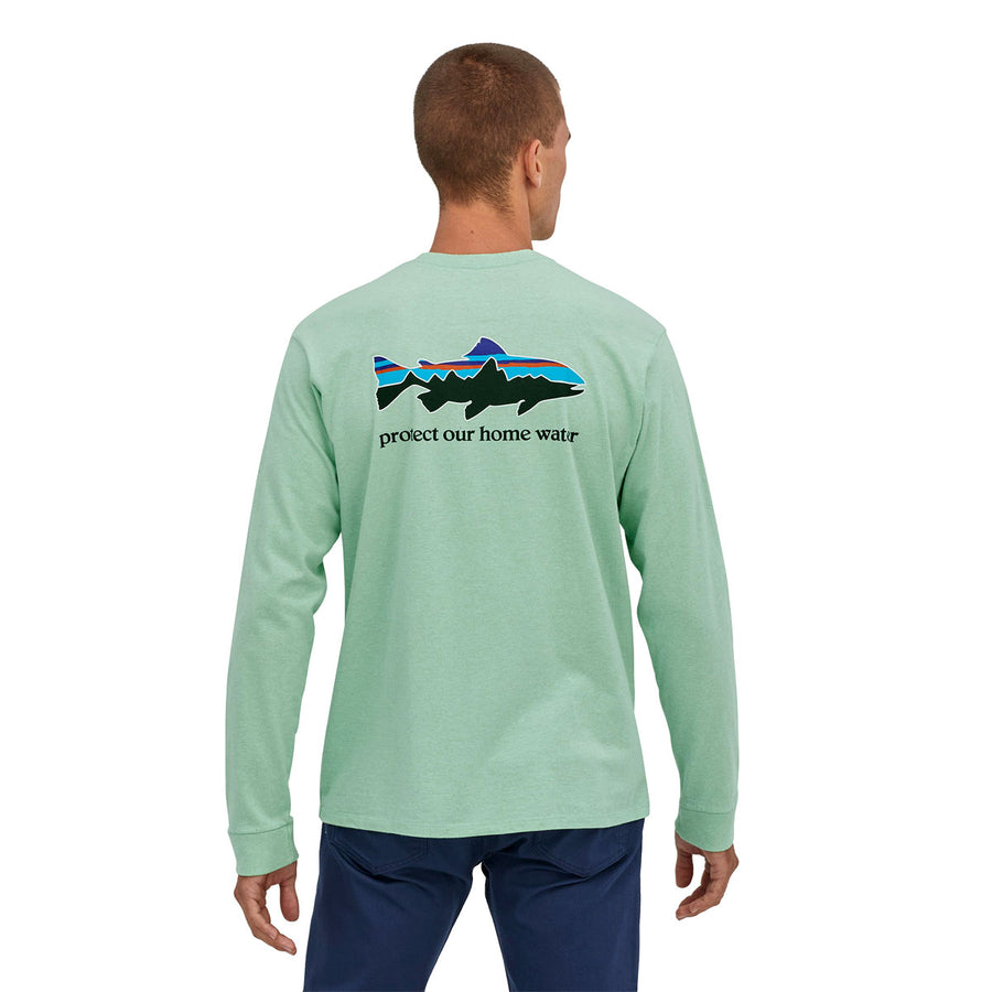 Patagonia Long Sleeved Home Water Trout Responsibili-Tee-Mens