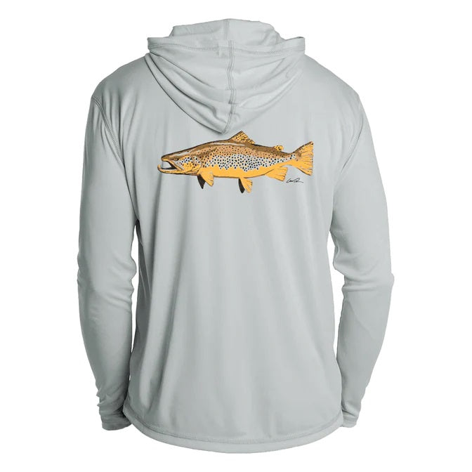 Rattlin Jack Rainbow Trout Fishing Shirt Men's UV Sun Protection LS –  Rattlin Jack Sun Protection